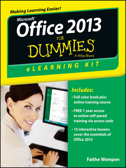 Title details for Office 2013 eLearning Kit For Dummies by Faithe Wempen - Available